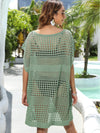 Crochet Cowl Sweater Openwork Knit Cowl Sweater