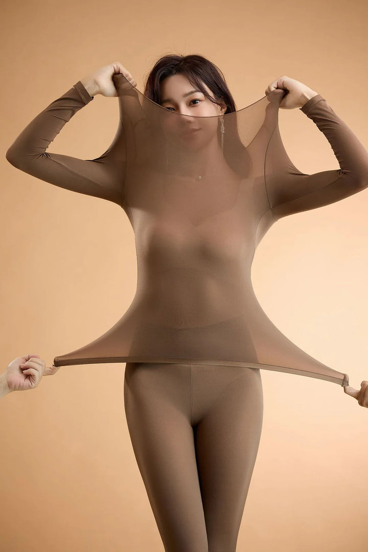 Ultra-thin thermal underwear set