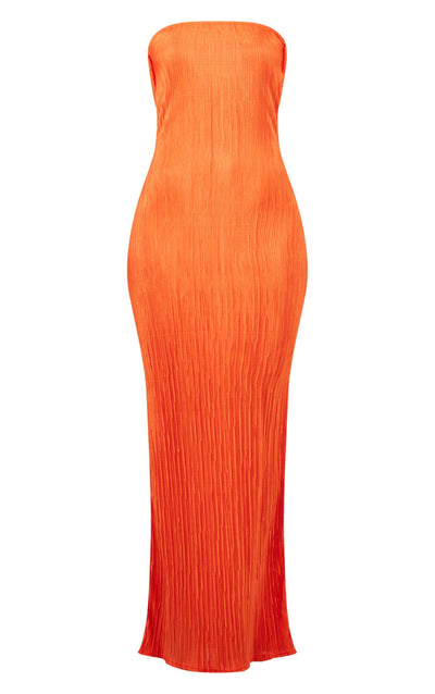 Printed Pressure Pleated Slim Bow Long Skirt