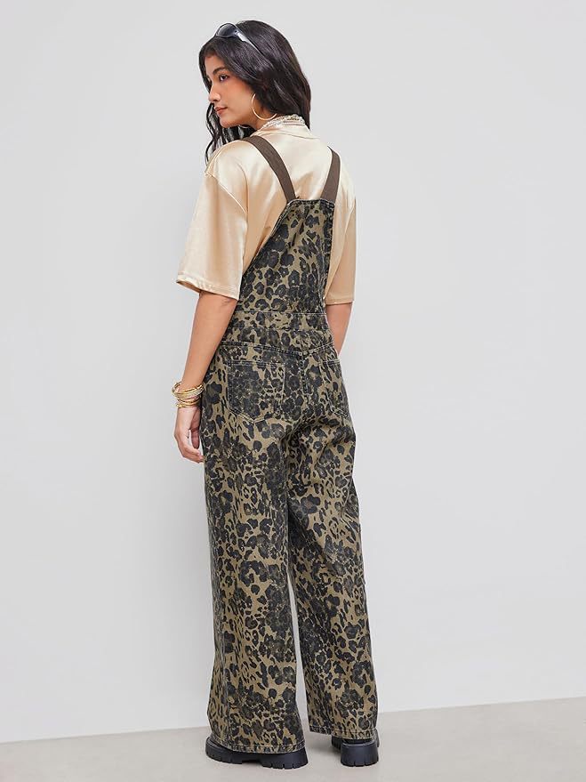 Printed jumpsuit with pockets
