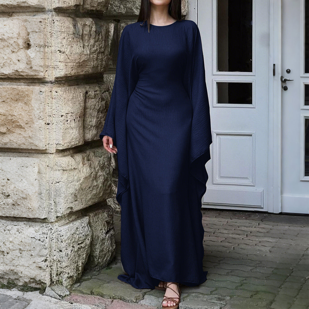 Solid Color Casual High Waist Dress