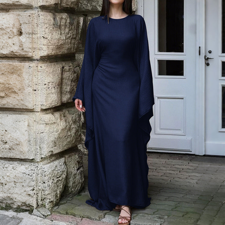 Solid Color Casual High Waist Dress