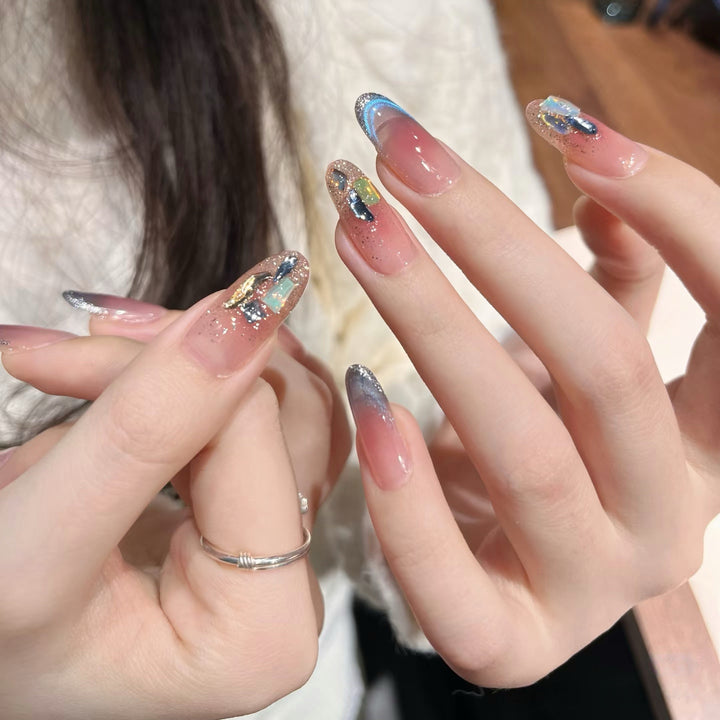 Glittery Handmade Nails