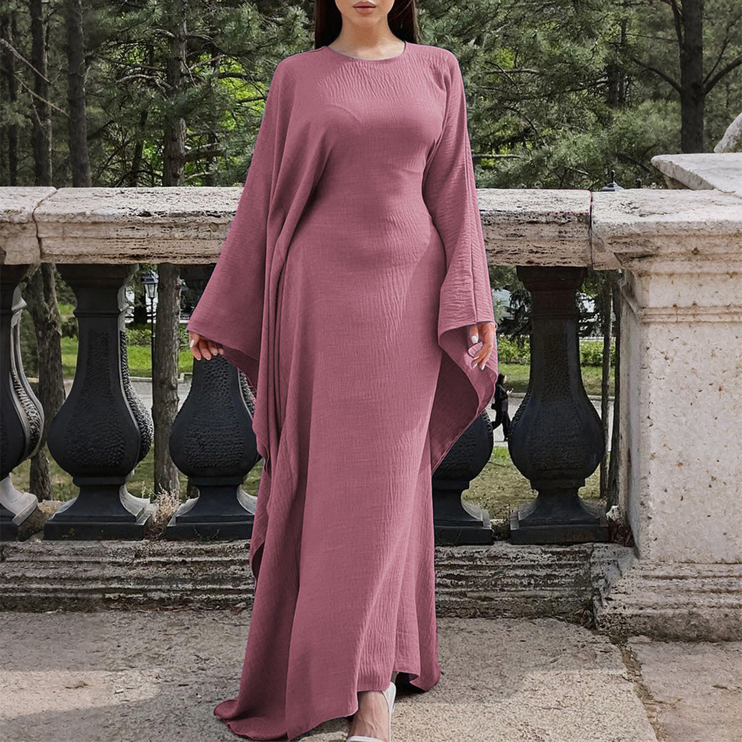 Solid Color Casual High Waist Dress
