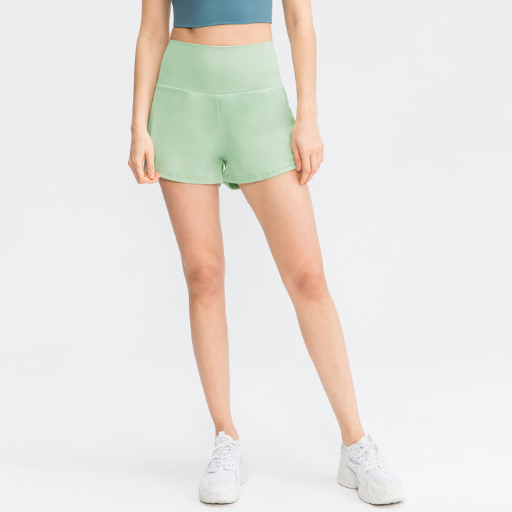 Quick-drying pocket yoga shorts