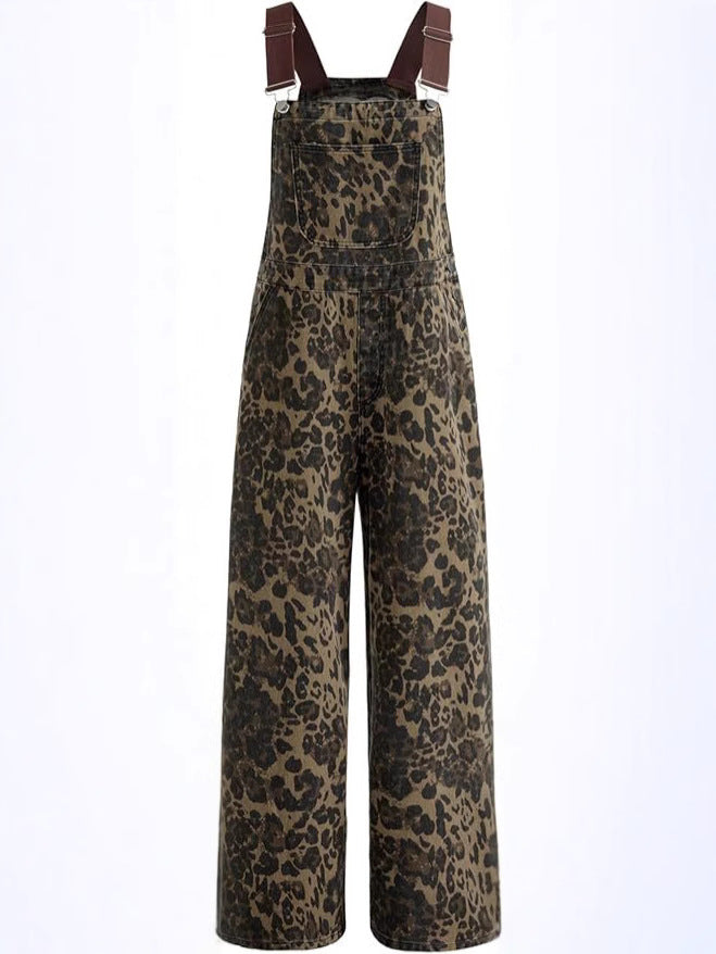 Printed jumpsuit with pockets