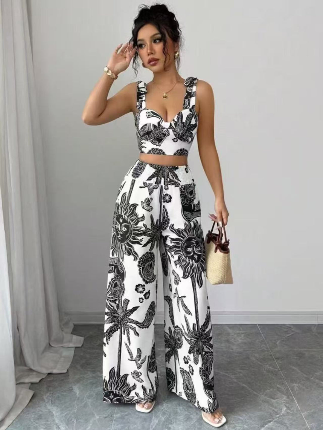 Vacation Printed Sheath Set