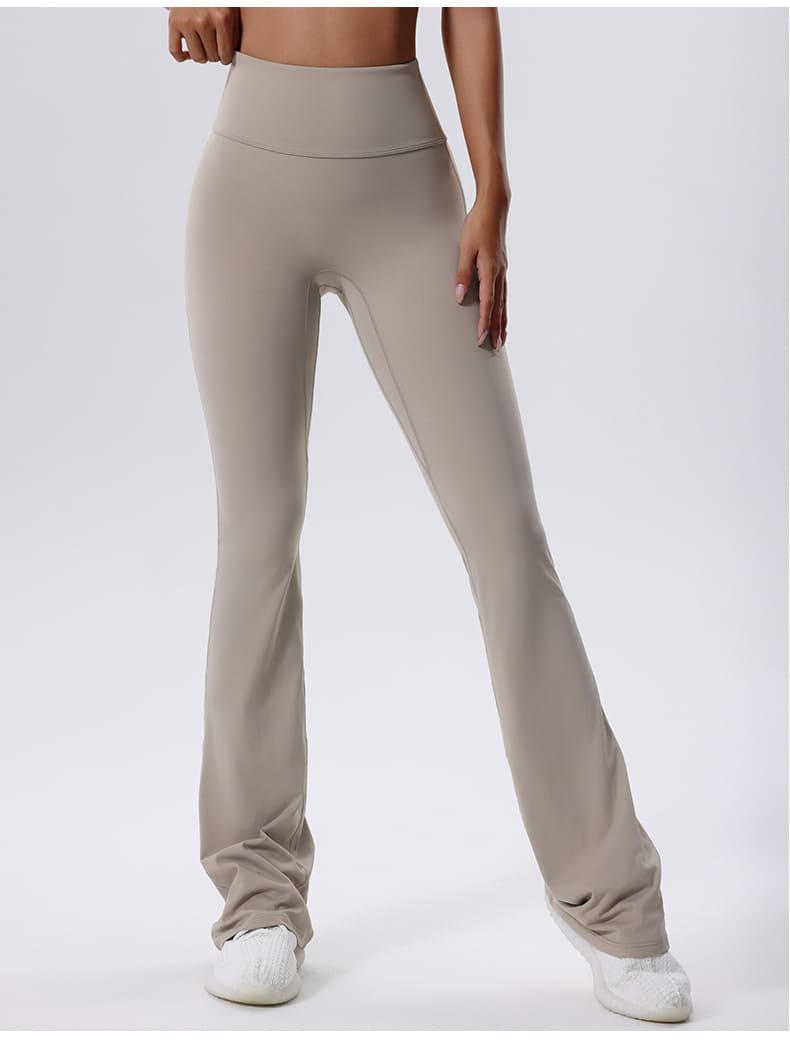 High Waisted Hip Lifting Micro Flare Yoga Pants