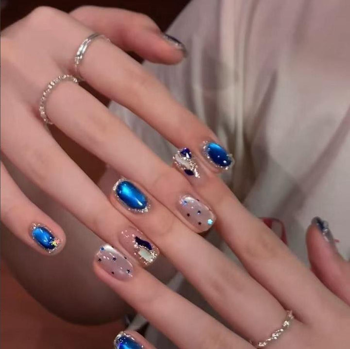 Glittery Handmade Nails