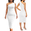 Fashion One Shoulder Slim Dress