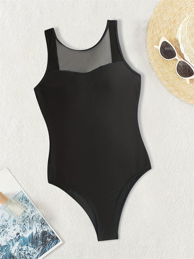 Bikini Mesh One-piece Swimsuit