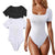 New Square Neck Short Sleeve Skinny Bodysuit