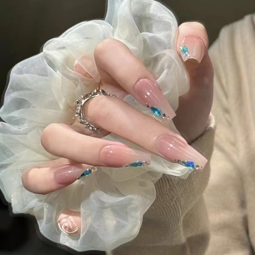 Glittery Handmade Nails