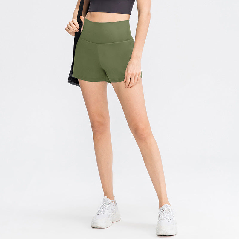 Quick-drying pocket yoga shorts