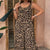 Leopard Print Sleeveless Strappy One-piece Trousers