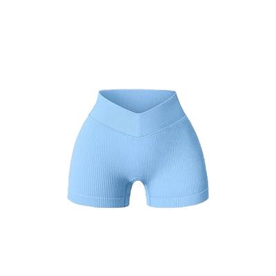 V-Waisted Hip-Lifting High-Waisted Shorts