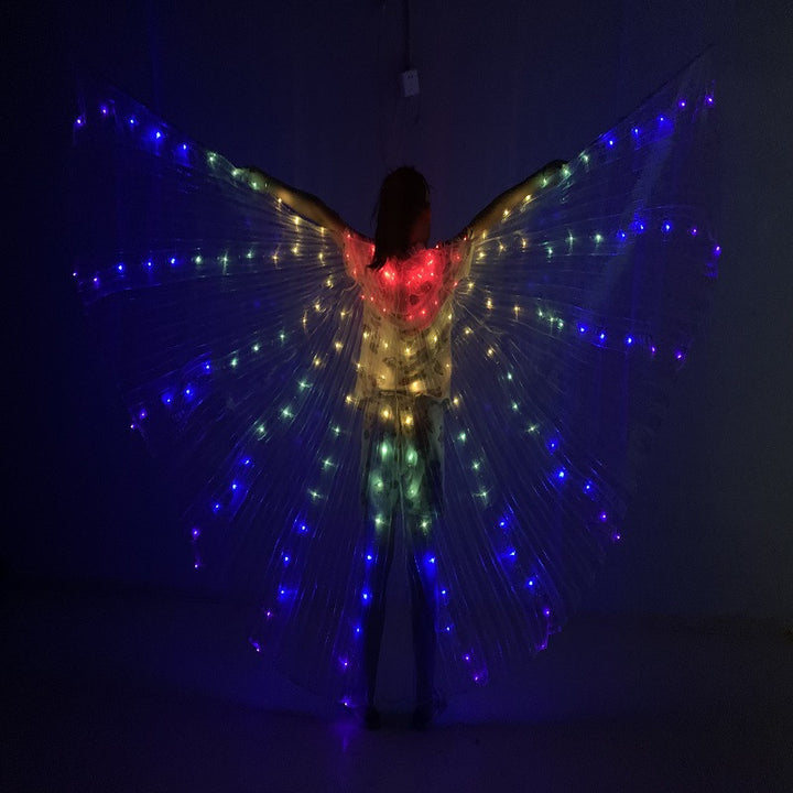 LED Illuminated Colorful Butterfly Wings