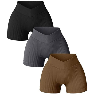 V-Waisted Hip-Lifting High-Waisted Shorts