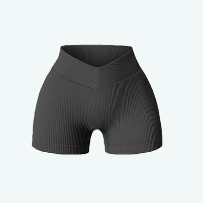 V-Waisted Hip-Lifting High-Waisted Shorts