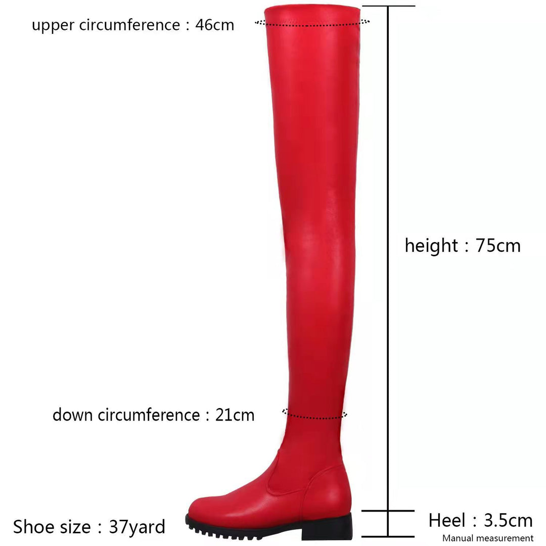Women's Elastic Over-the-Knee Boots