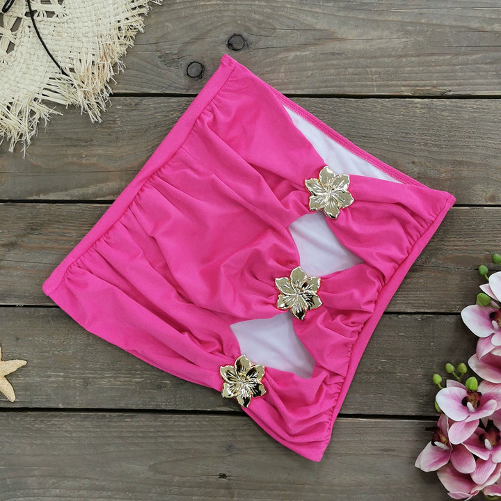 Cut-out strappy one-piece swimsuit