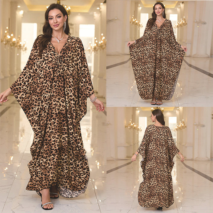 Floral Print Beach Maxi Dress