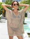 Crochet Cowl Sweater Openwork Knit Cowl Sweater