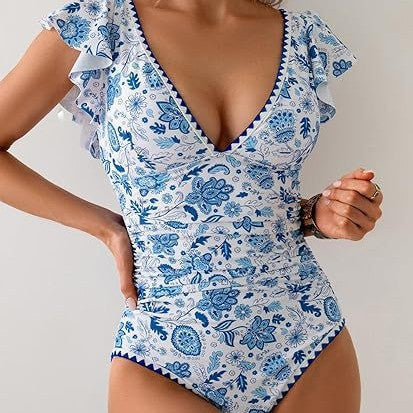 Printed One-Piece Swimsuit