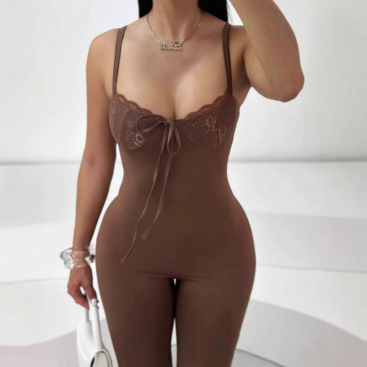 Lace Suspender Jumpsuit