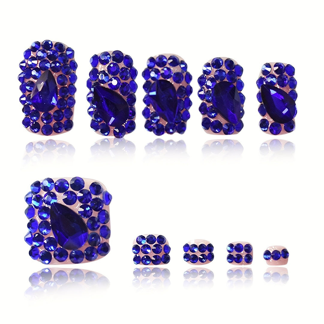 Sparkling diamond nail art