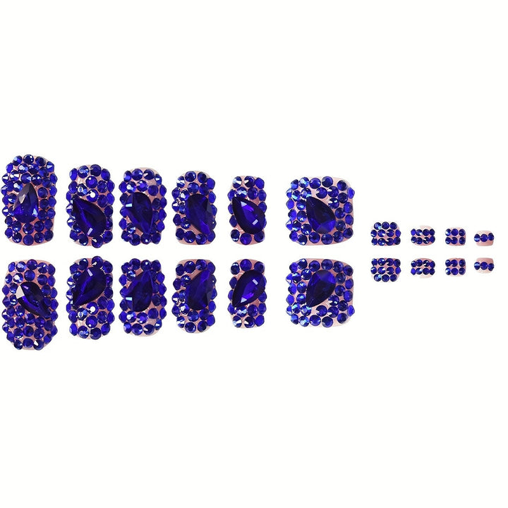 Sparkling diamond nail art