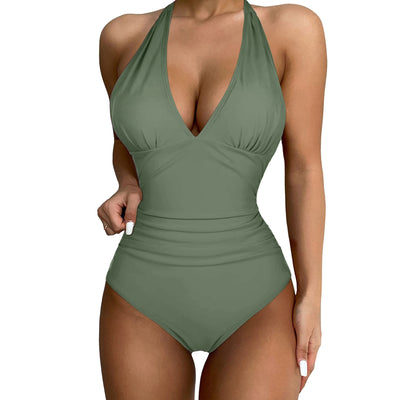 Deep V Cutout Swimsuit