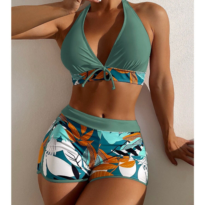 New Women's Printed Two-Piece Swimsuit