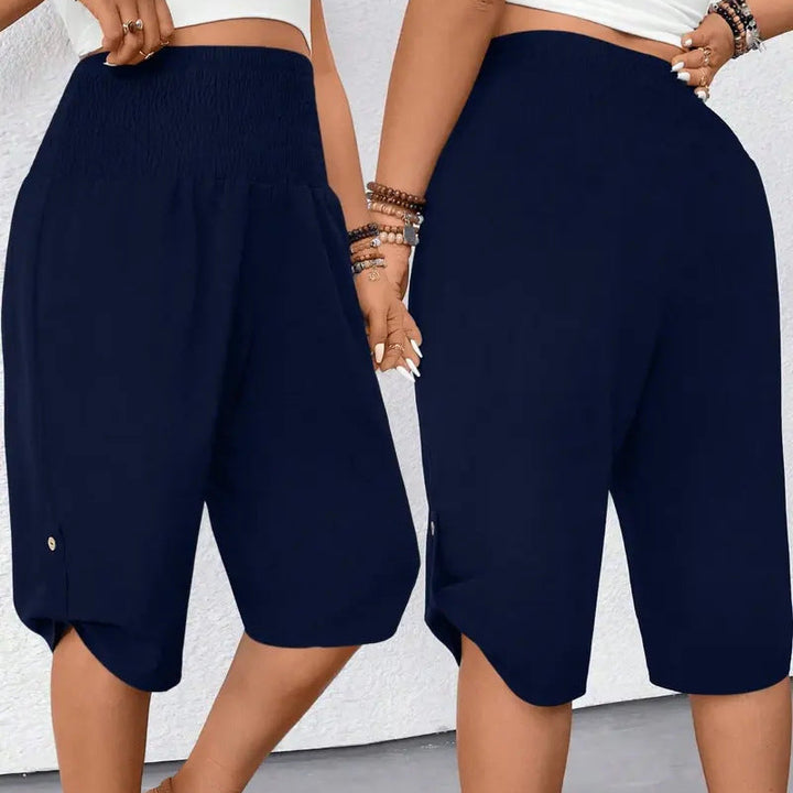 Casual Loose Waist Mid-Length Women's Casual Pants