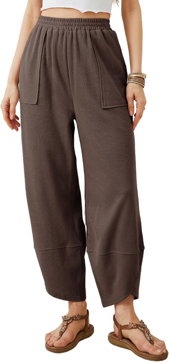Summer loose cropped pants