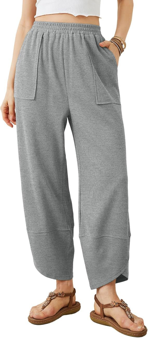 Summer loose cropped pants