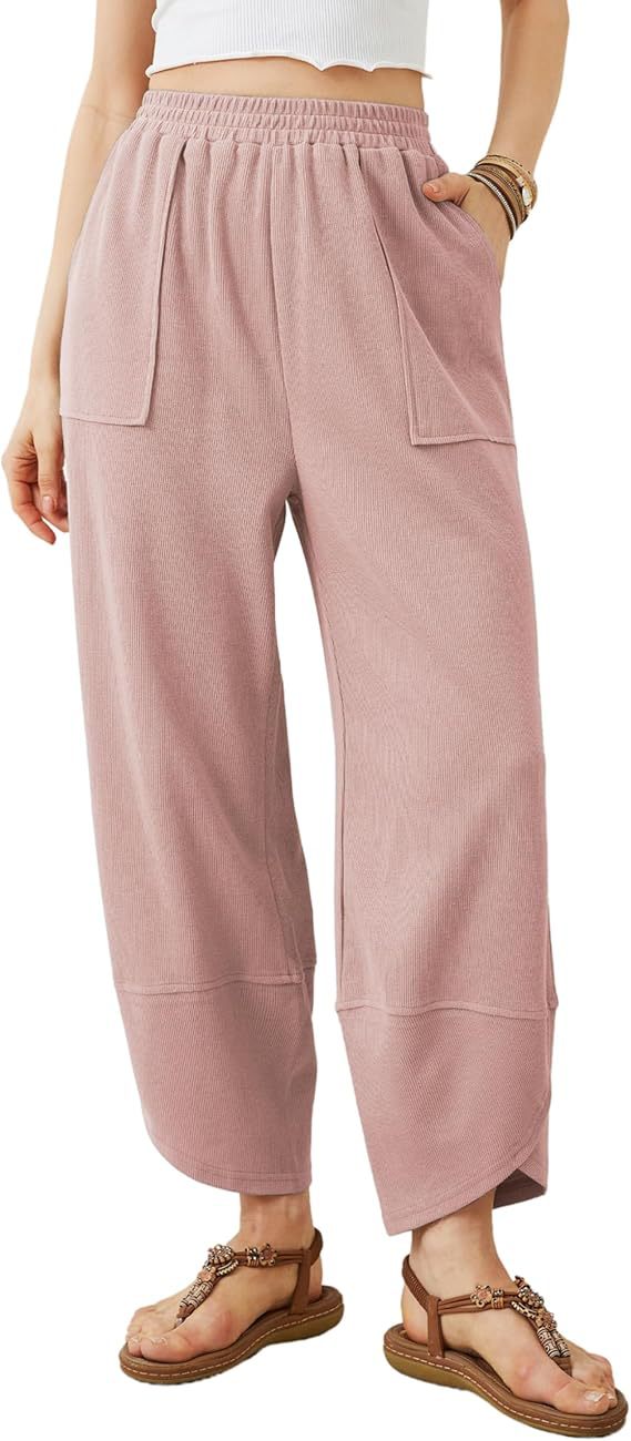 Summer loose cropped pants
