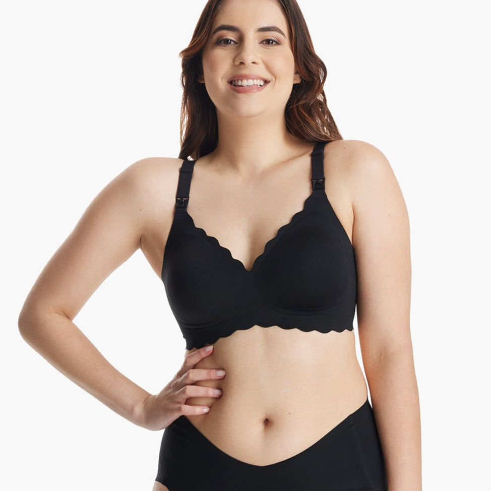 Seamless Floral Gathering Bra