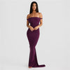 Summer Women's New Hanging Neck Backless Drawstring Long Dress Dress