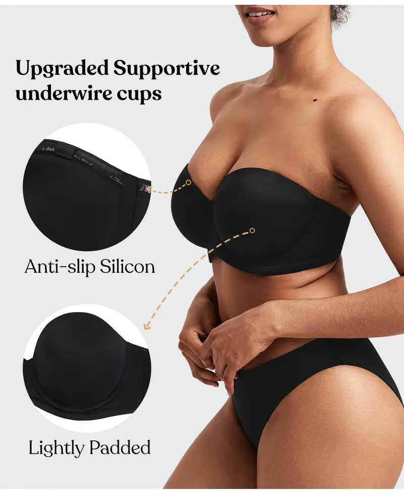 Classic, comfortable, lightweight strapless bra