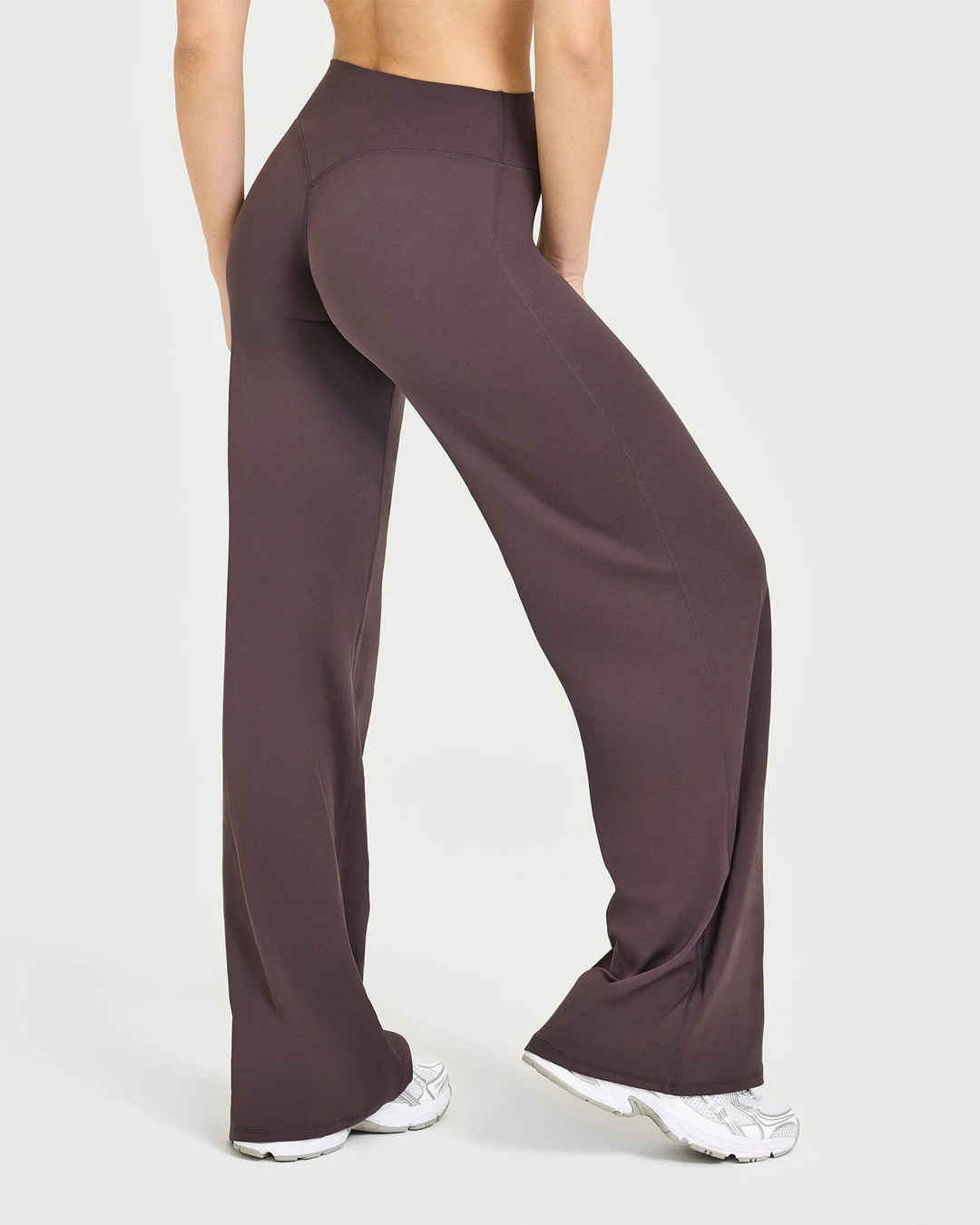 High-waisted wide-leg athletic pants