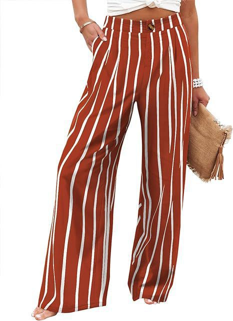 Comfortable high-waisted wide-leg pants