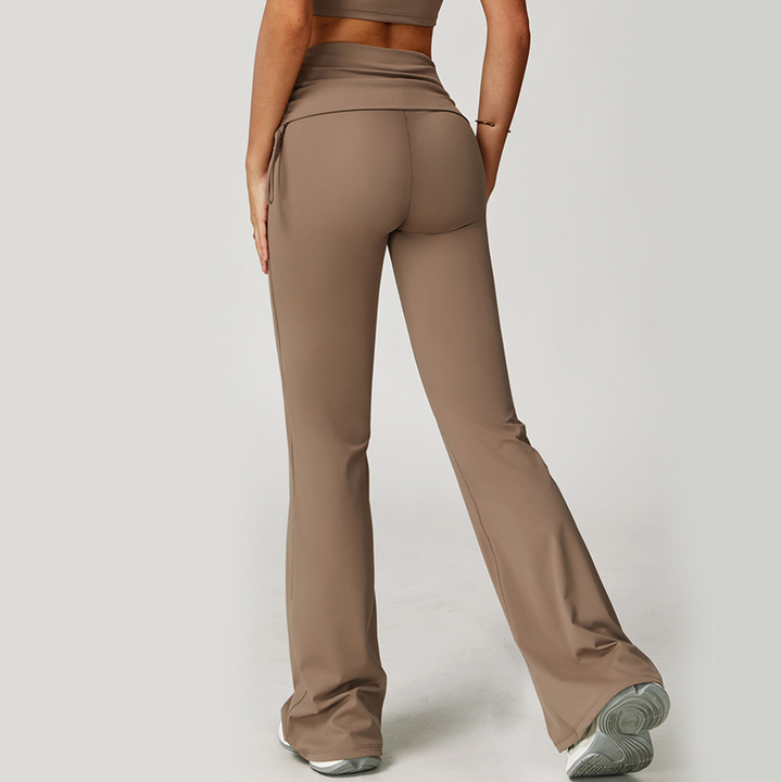Flared Yoga Wide-Leg Pants