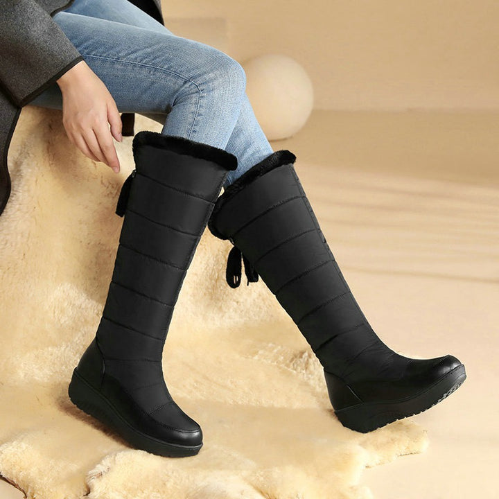 Waterproof mid-calf snow boots