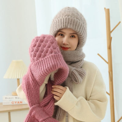 🎄EARLY CHRISTMAS SALE  -Winter Versatile Knitted Hooded Scarf for Women