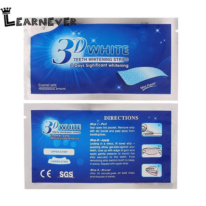 3D WHITE GEL TEETH WHITENING STRIPS