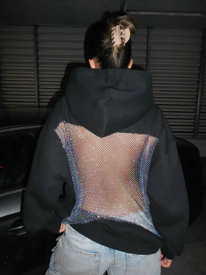 Crystal-Mesh Hoodie