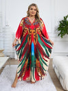 Printed beach smock dress