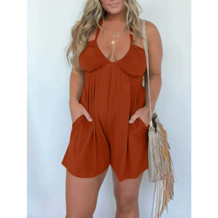 Fashion Casual Halter Women's Jumpsuit