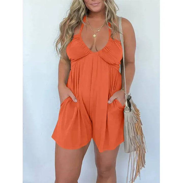 Fashion Casual Halter Women's Jumpsuit